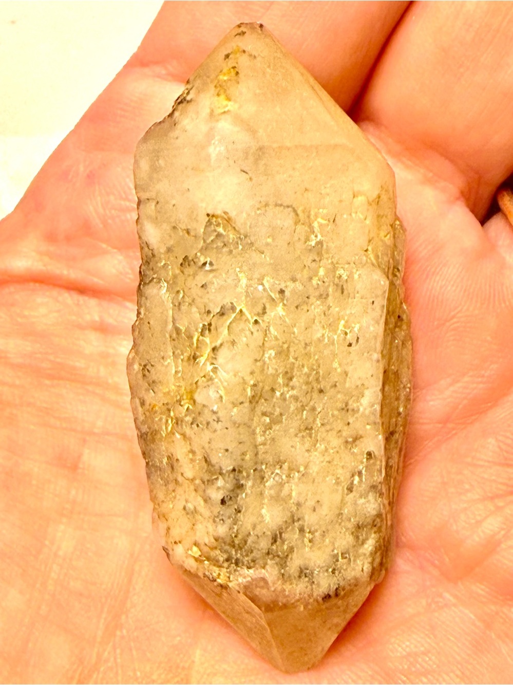 30-40 year double terminated golden healer elestial Akashic record keeper Brazil